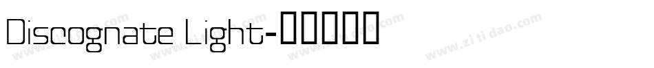 Discognate Light字体转换